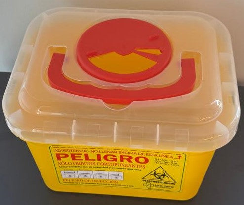 Contenedor Amarillo Cortopunzante 5 litros