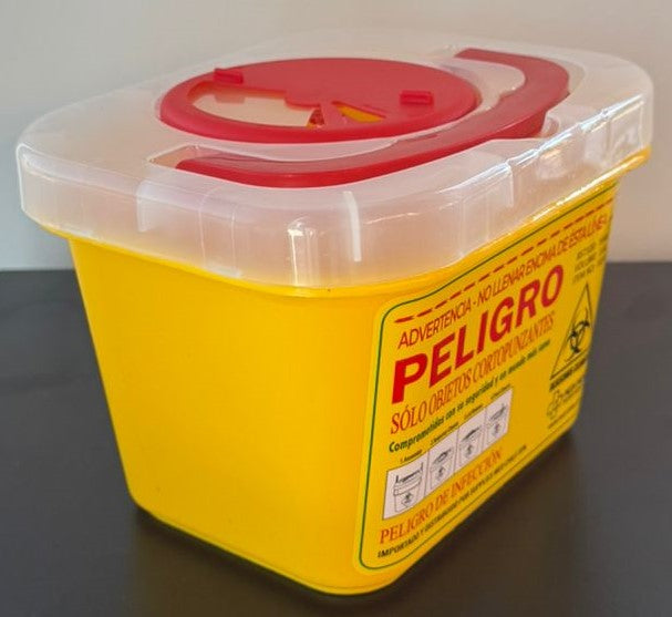 Contenedor Amarillo Cortopunzante 5 litros