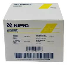 Agujas hipodérmicas desechables, presentación en caja de 100 unidades marca Nipro. Medida 30G 1/2