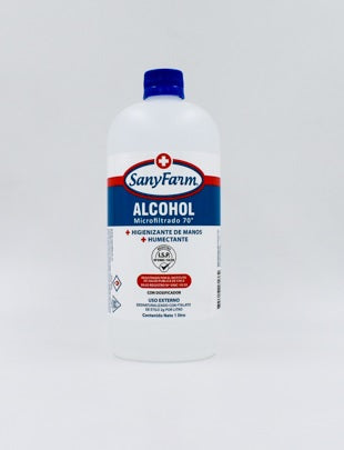 Alcohol Gel 70% 1 litro Microfiltrado