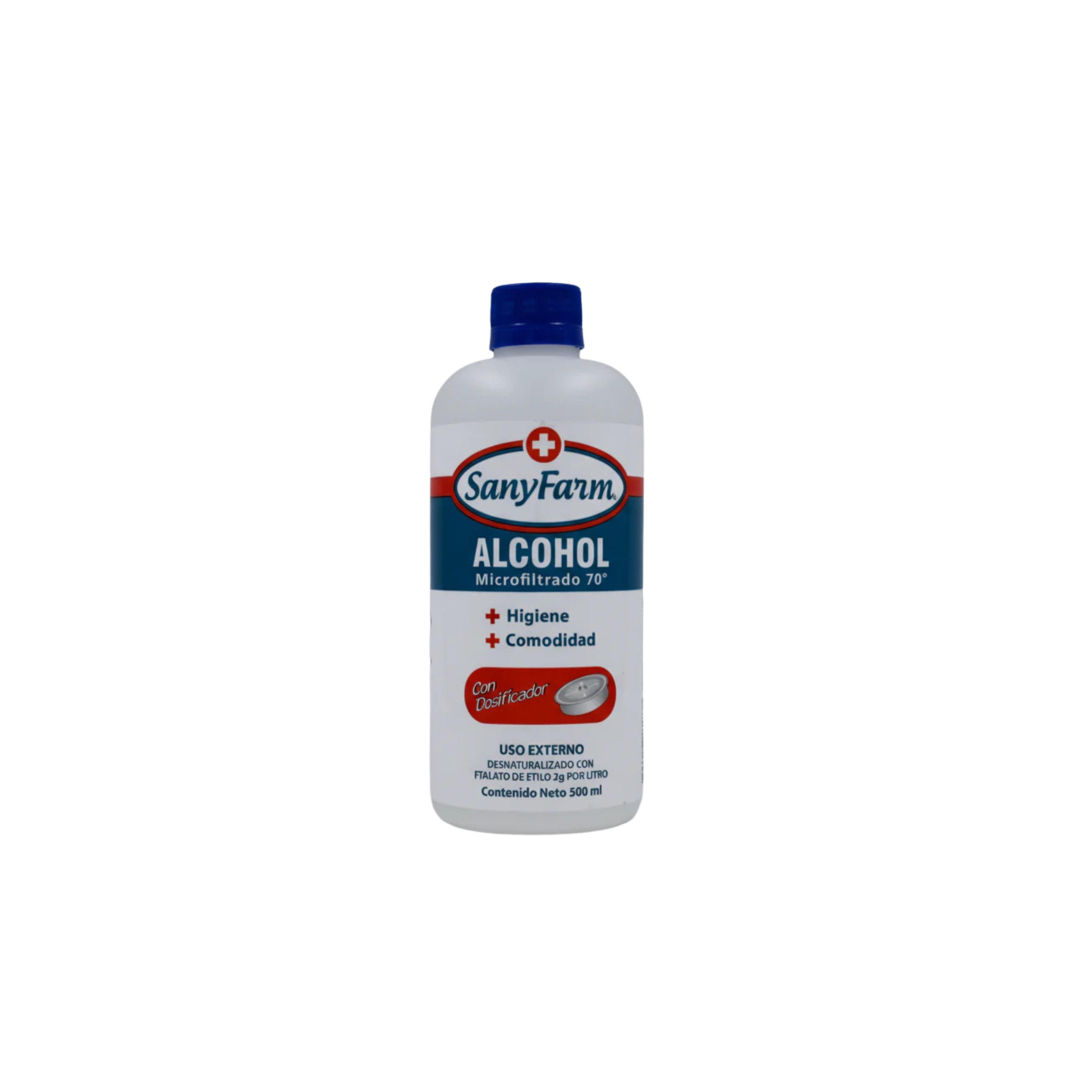 Alcohol líquido microfiltrado 70% 500ml