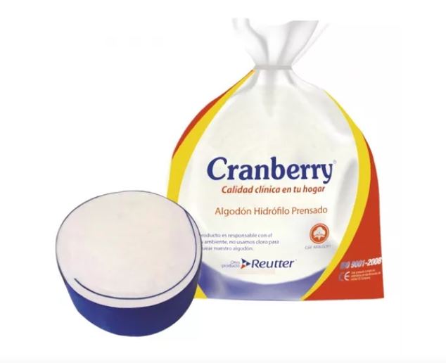 ALGODON HIDROFILO PRENSADO CRANBERRY 250G.