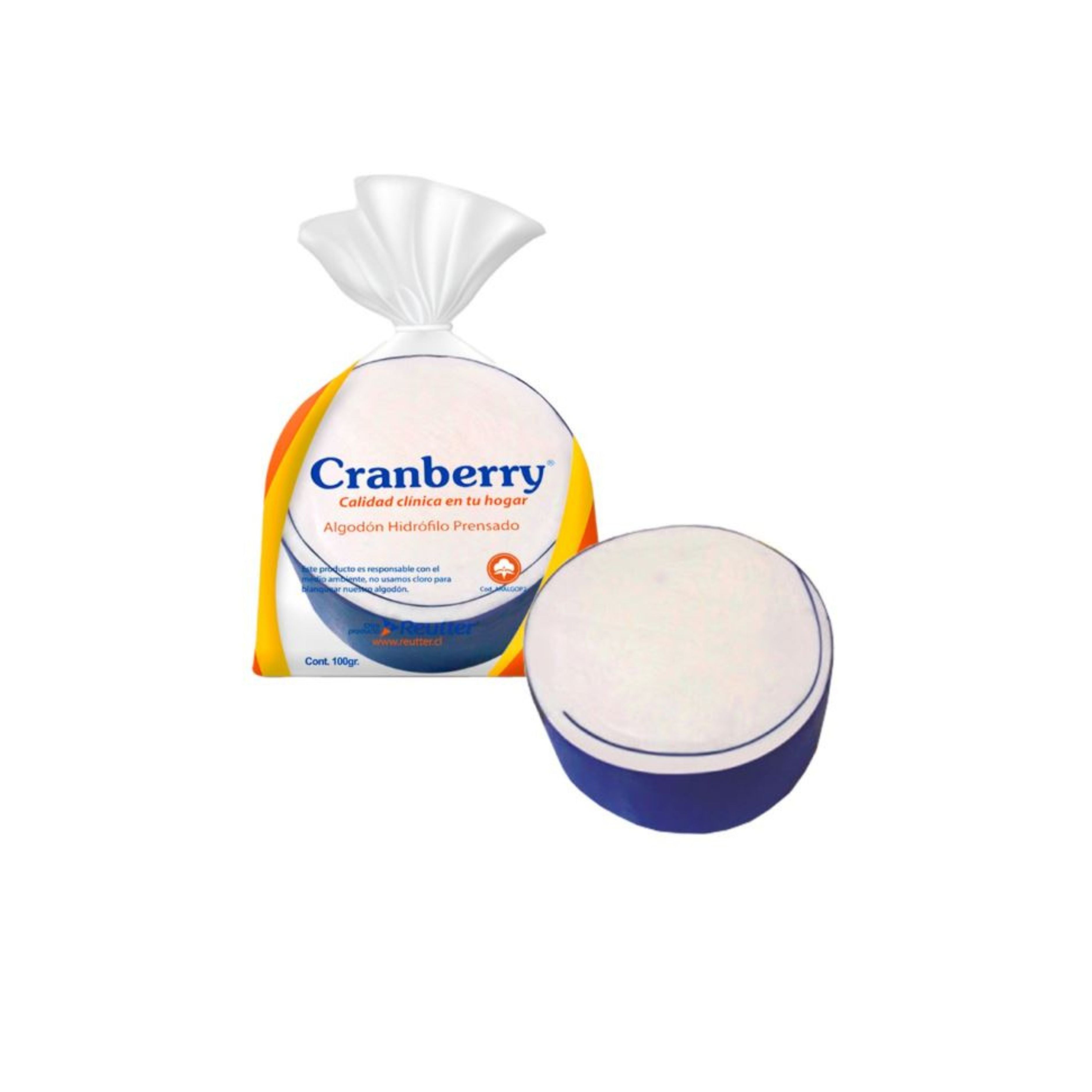 Algodón hidrófilo prensado Cranberry 100G