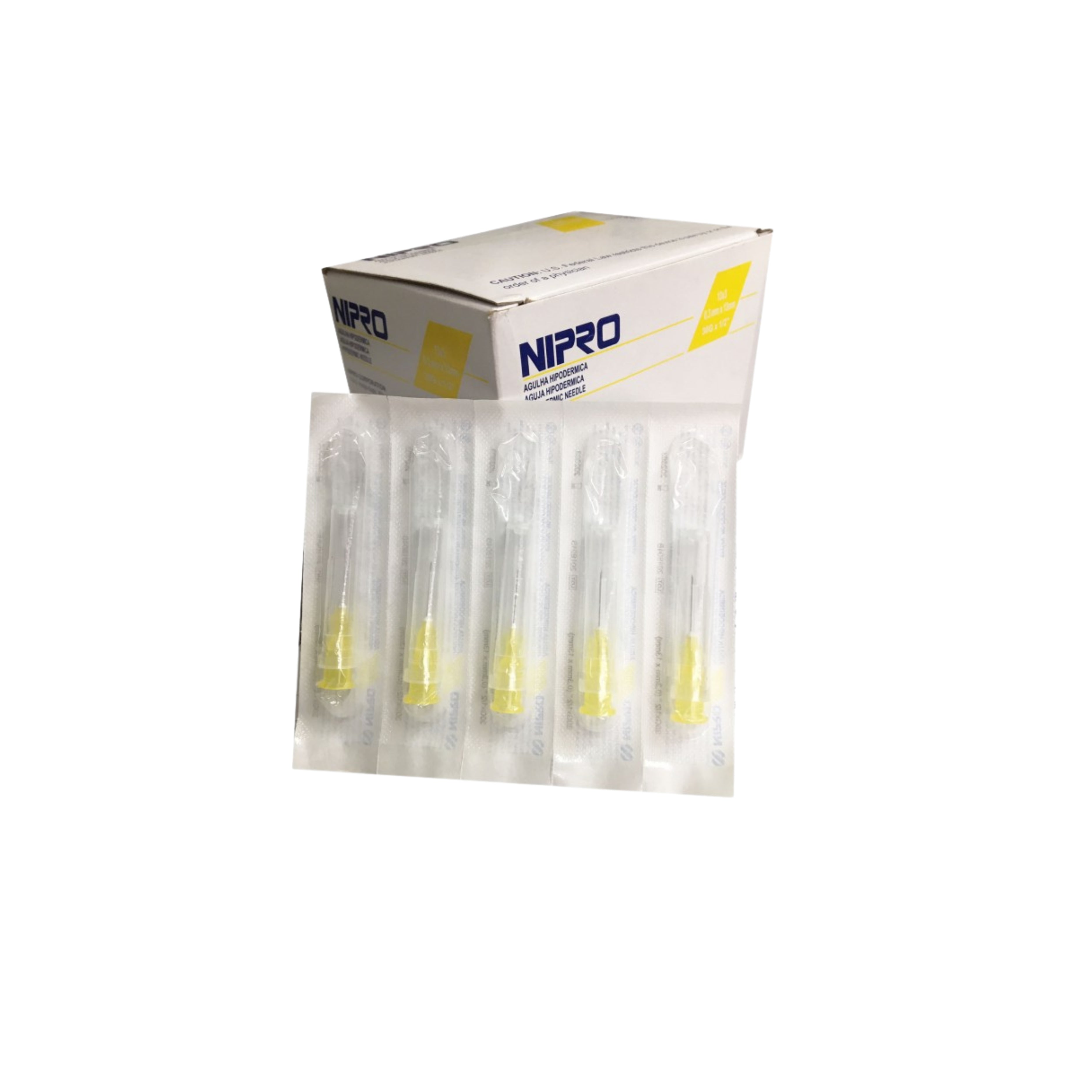 Agujas Hipodérmicas 30G x 1/2" - Caja de 100 Unid - Nipro