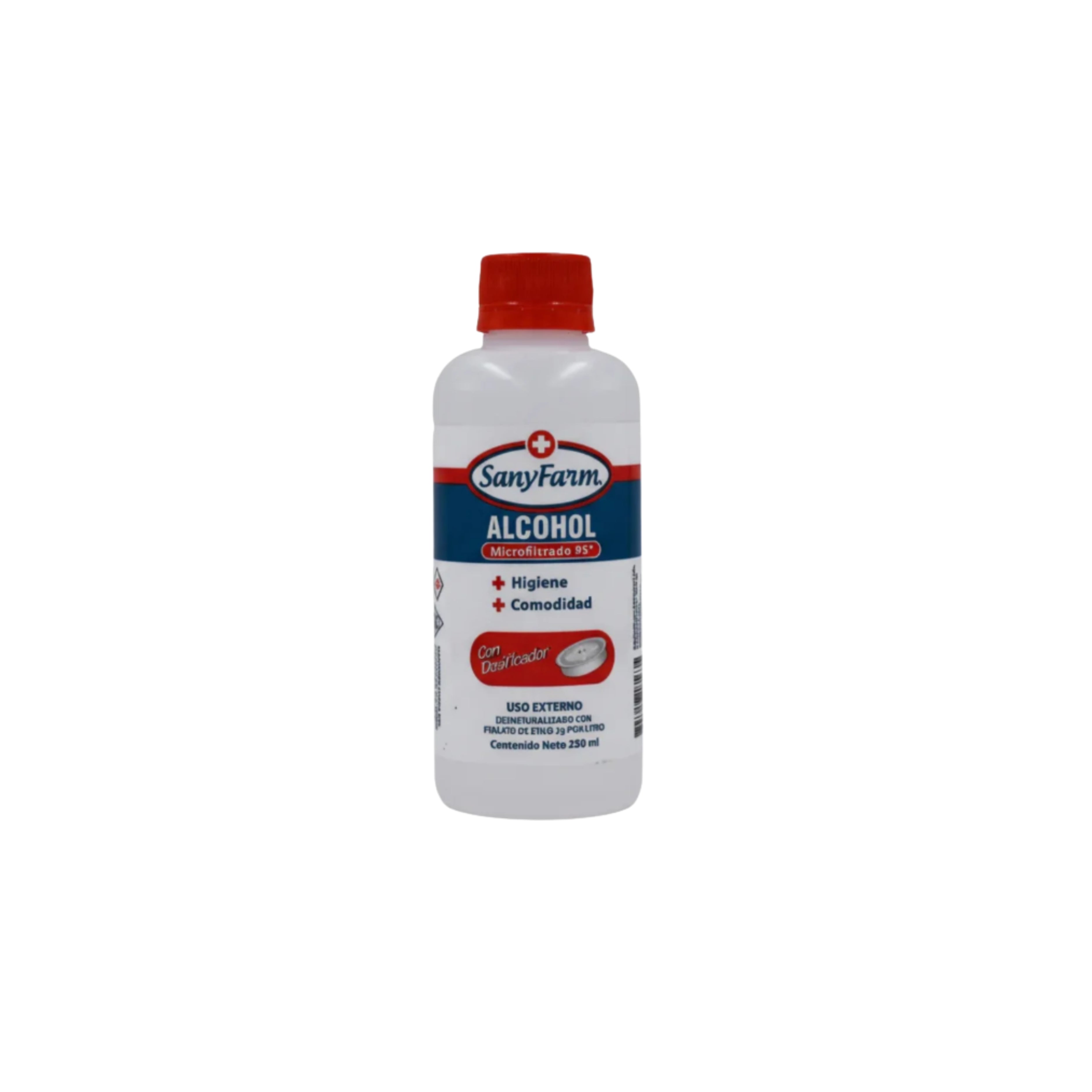 Alcohol líquido microfiltrado 95% 250ml