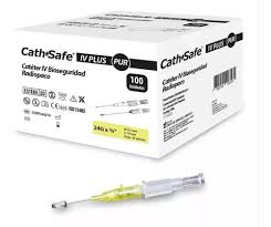 Cateter seguridad cathsafe Iv plus pur 22gx25mm caja x 100