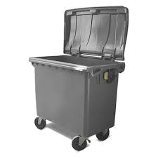 Contenedor de basura 1100 litros gris