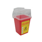 Contenedor cortopunzante color rojo de 1L