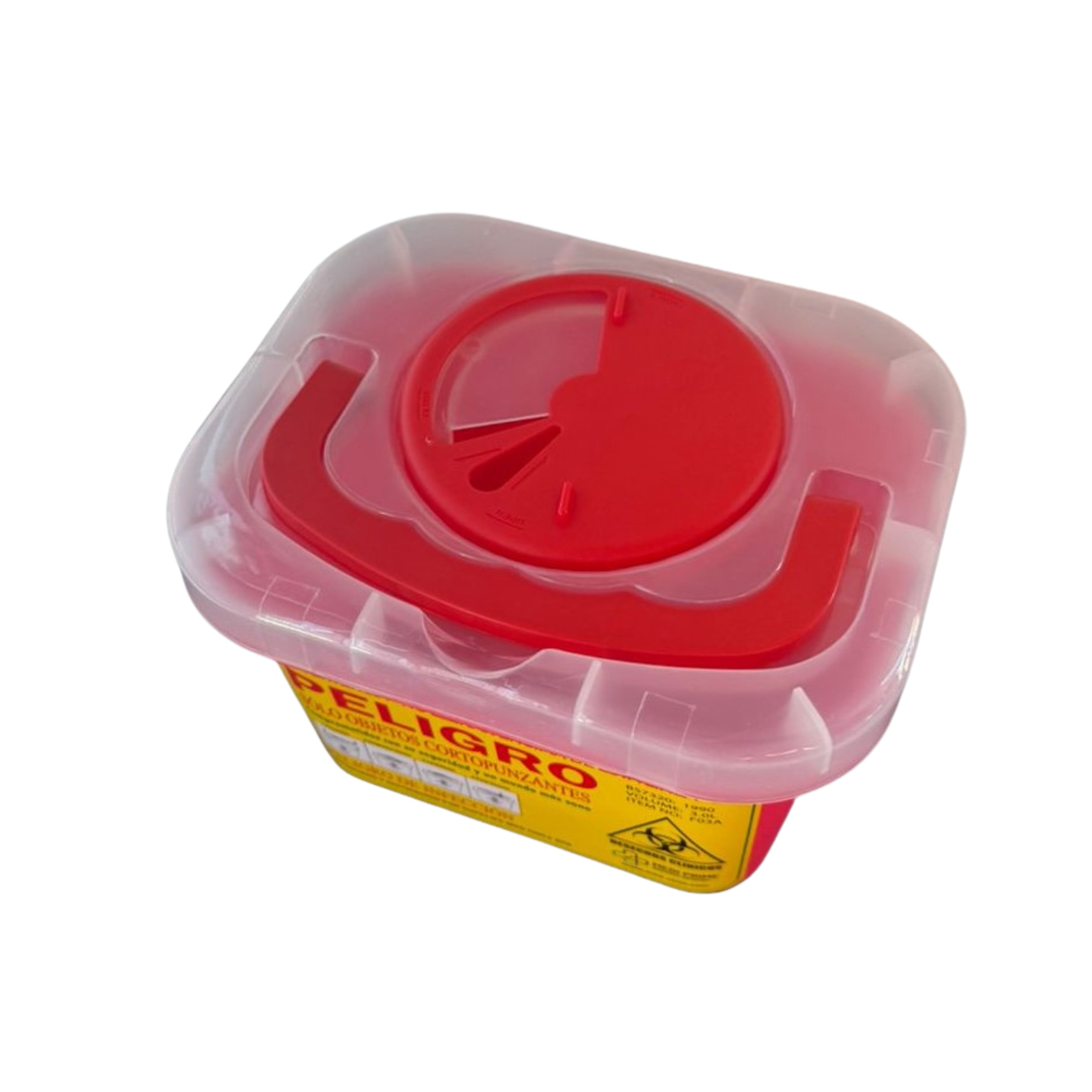 Contenedor Rojo Cortopunzante 3 litros