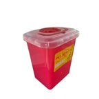 Contenedor cortopunzante color rojo de 7L