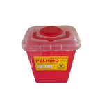 Contenedor cortopunzante color rojo de 7L