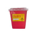 Contenedor cortopunzante color rojo de 7L