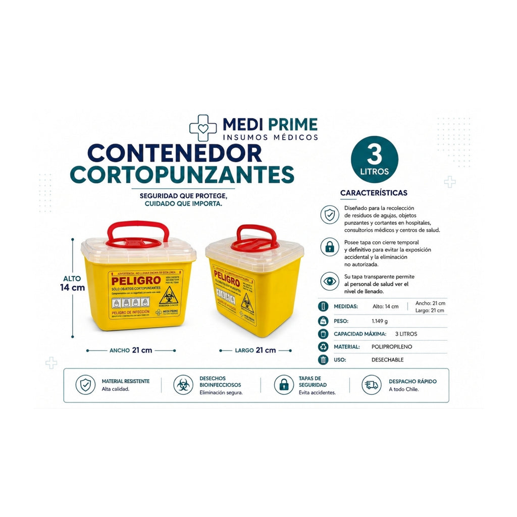 Pack Contenedores Cortopunzante 20 Un.