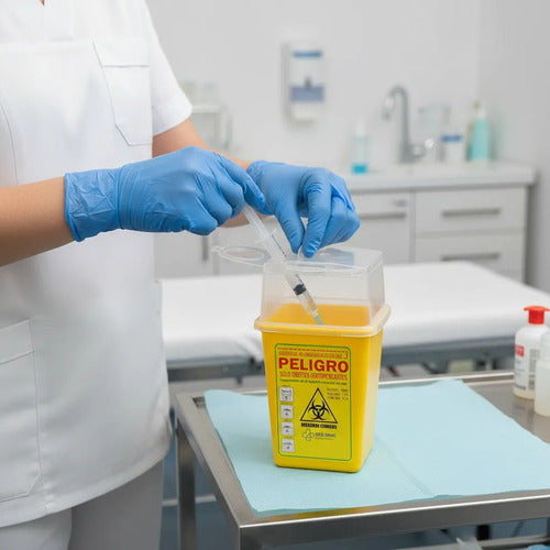 Contenedor Amarillo Cortopunzante 1L