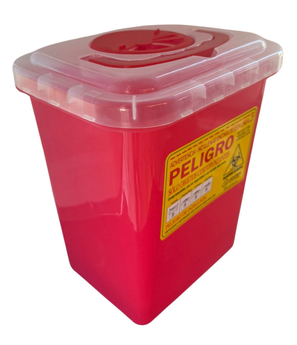 Contenedor Rojo Cortopunzante 7 litros