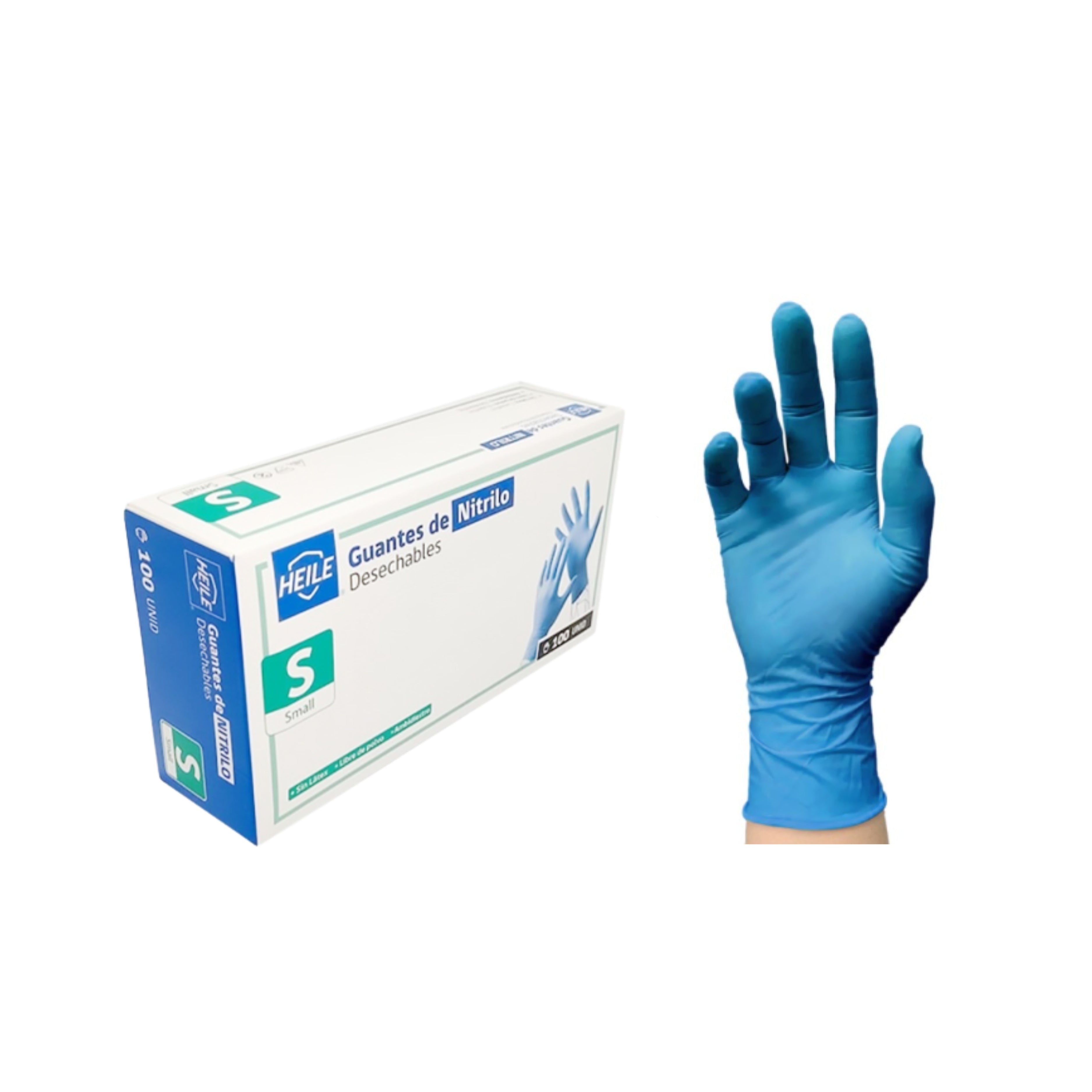 Guantes nitrilo Heile Talla S