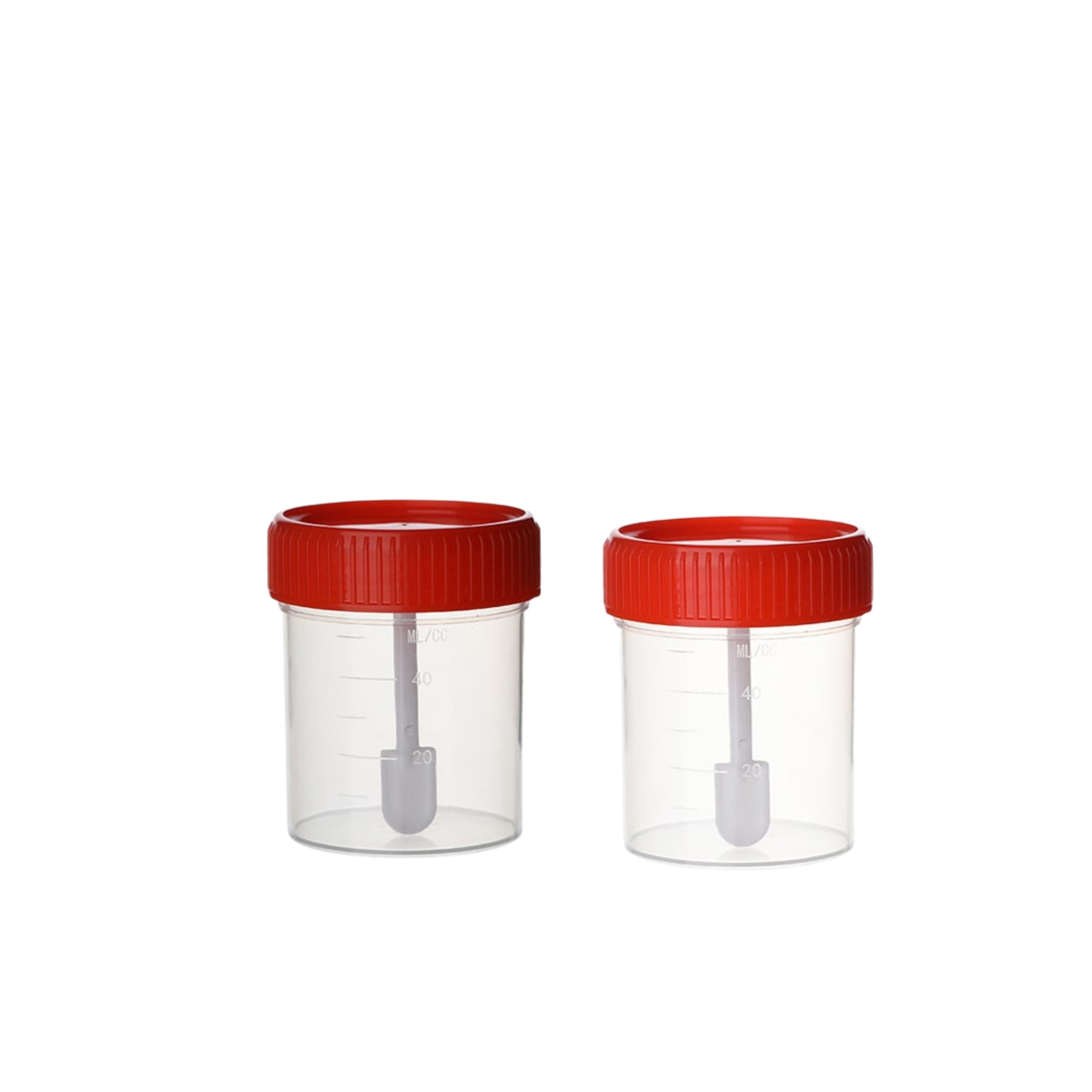 Frasco muestra heces con cuchara estéril 60 ml