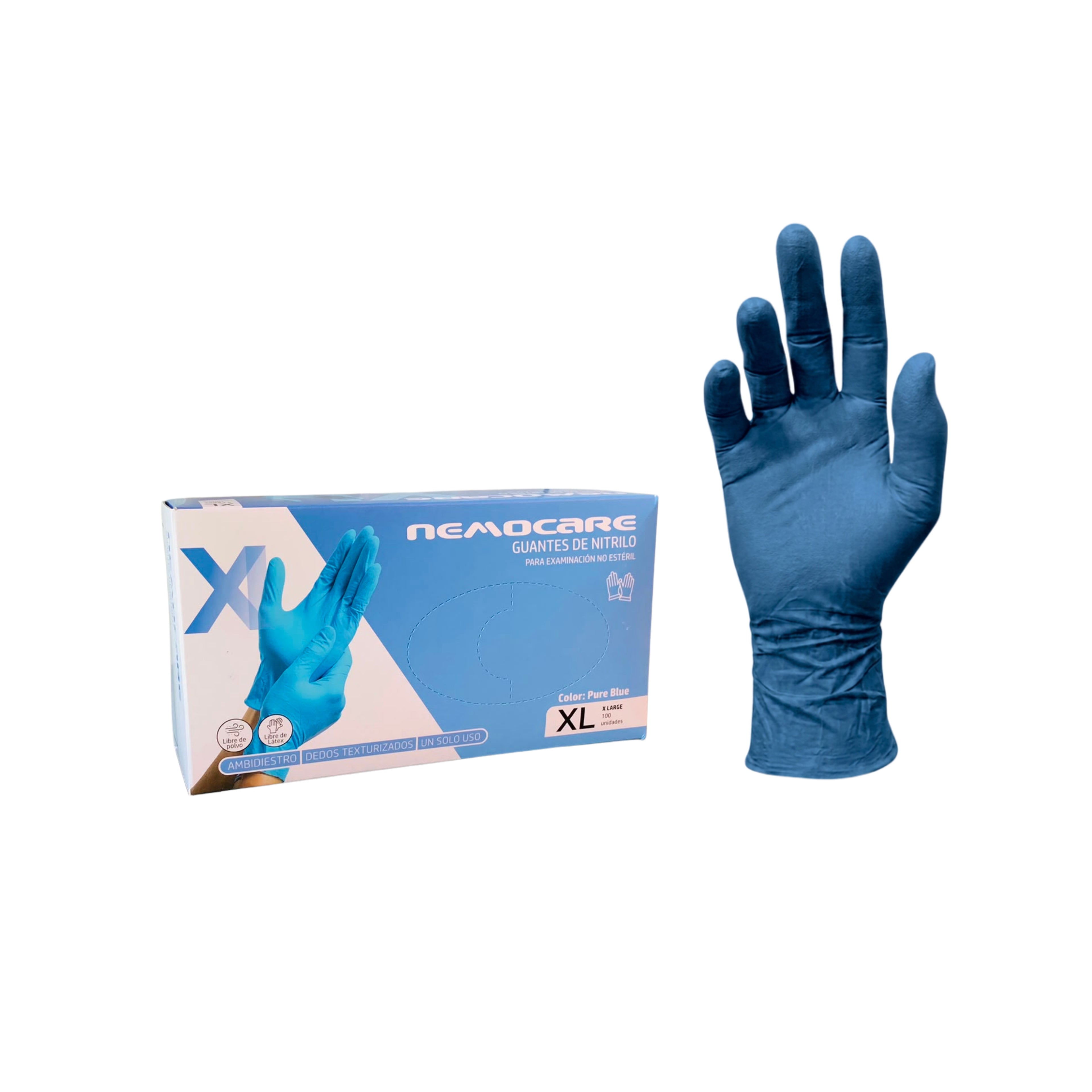 Guantes Nitrilo Azul - Nemo - Talla XL
