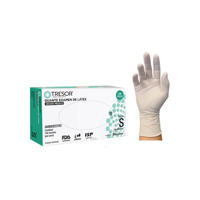 Guantes Látex con polvo Talla S