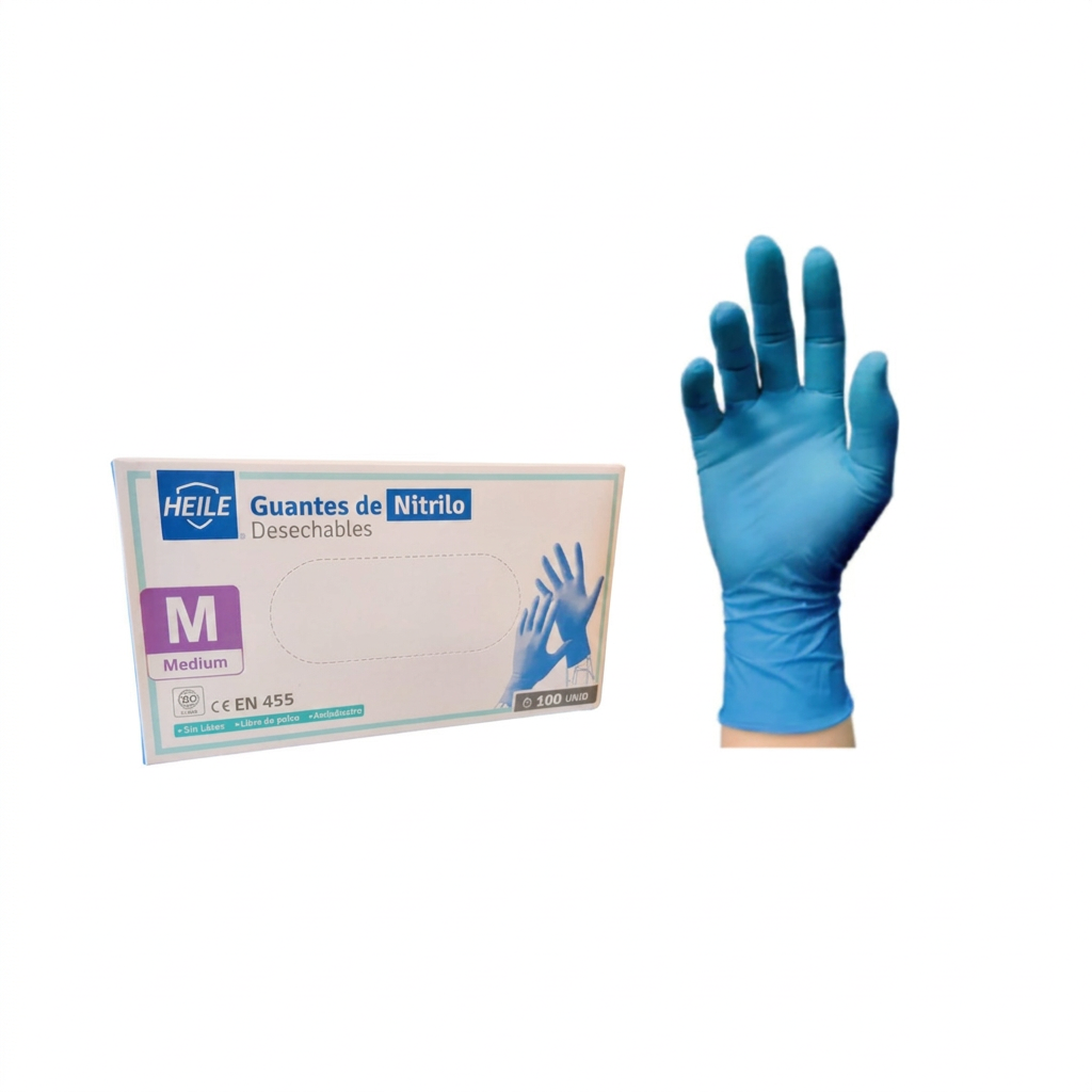 Guantes nitrilo Heile Talla M