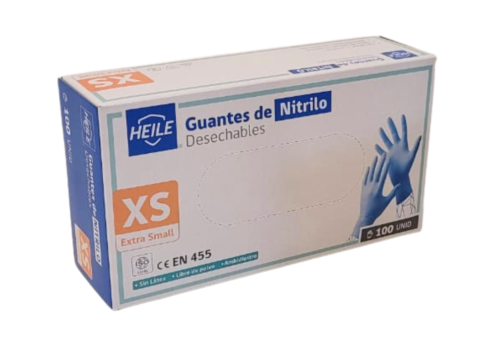 Guantes nitrilo Heile Talla XS