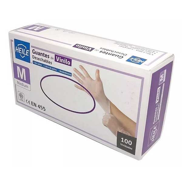 Guantes vinilo Talla M