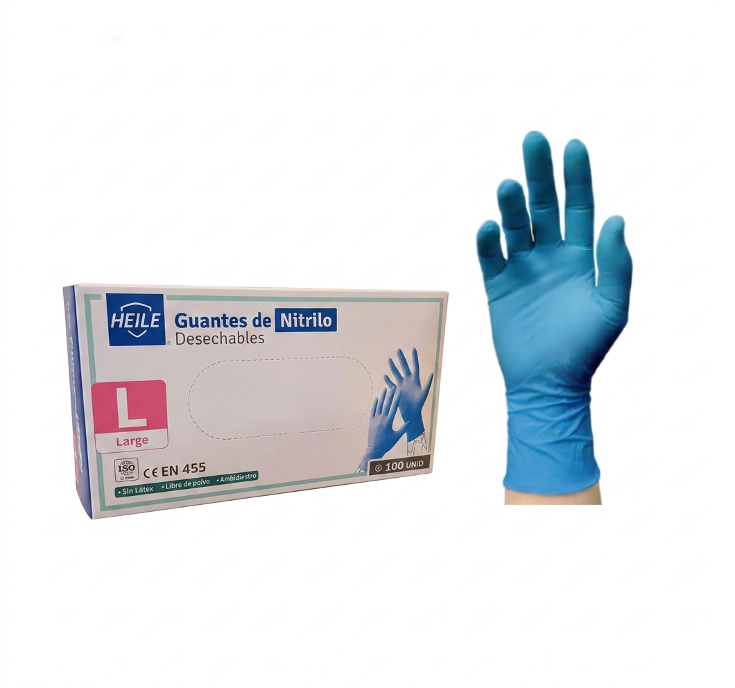 Guantes nitrilo Heile Talla L