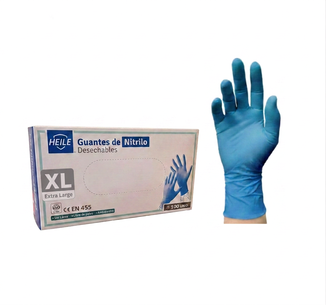 Guantes nitrilo Heile Talla XL