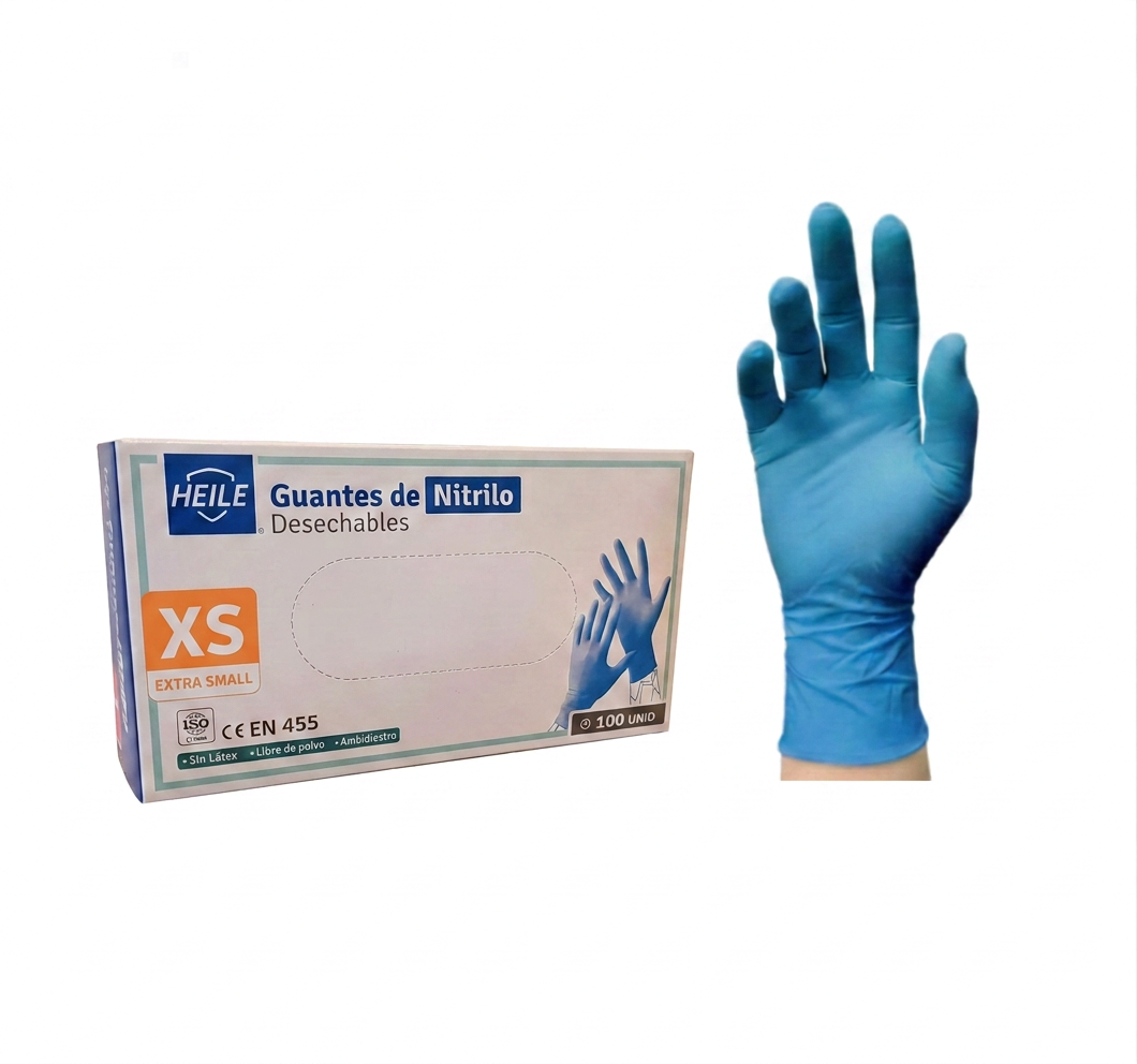 Guantes nitrilo Heile Talla XS