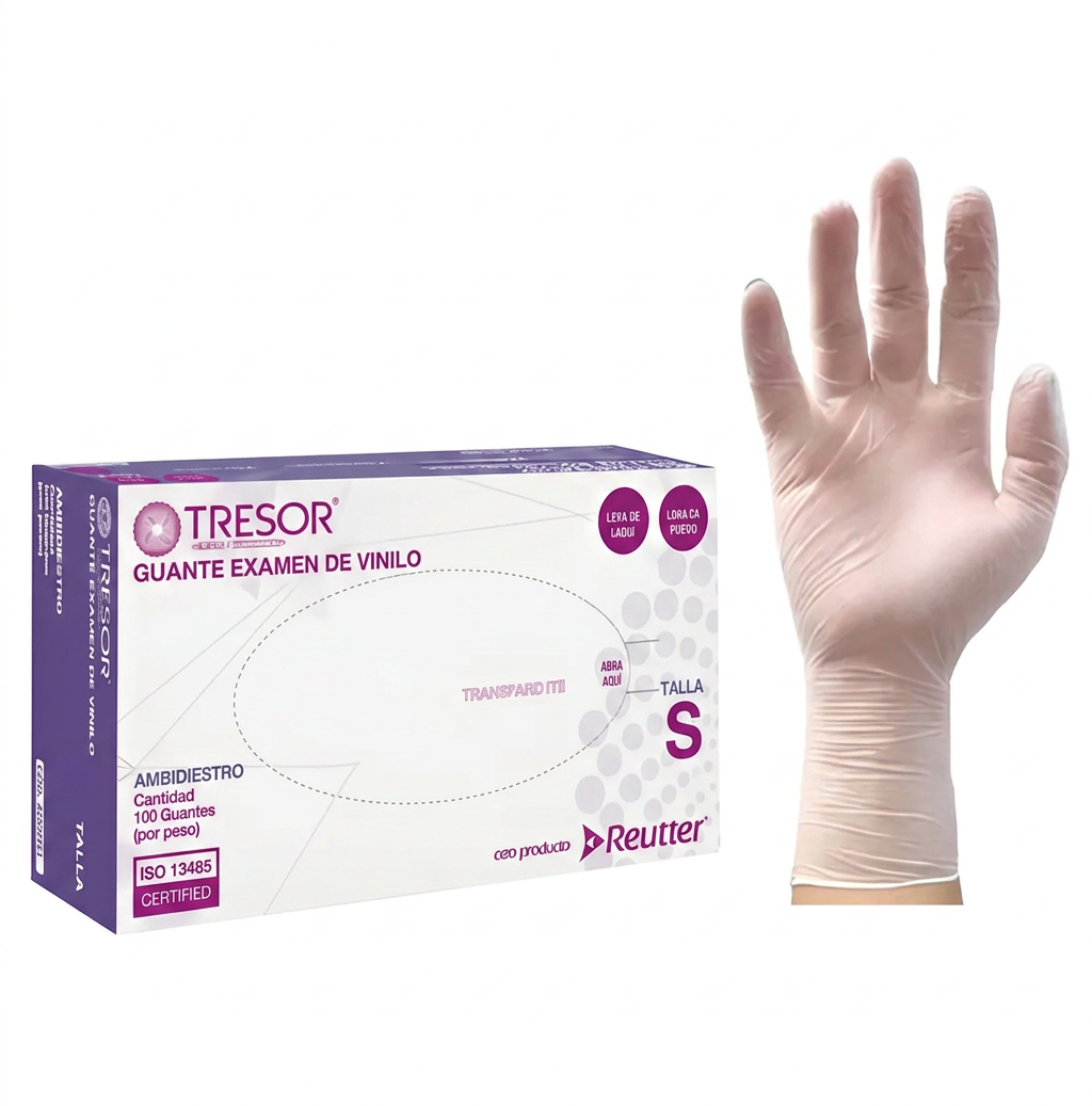 Guantes vinilo Tresor Talla S