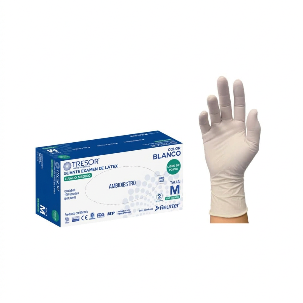 Guantes Latex Sin polvo Talla M