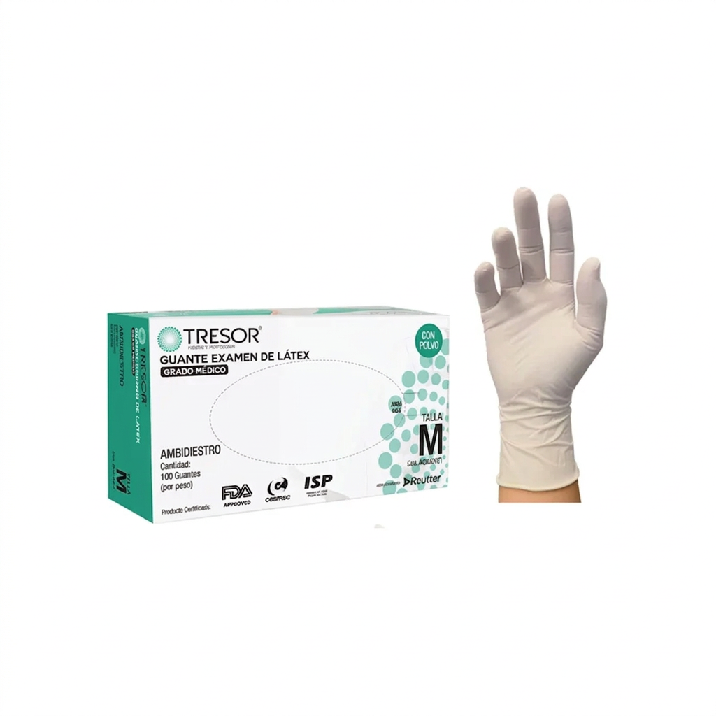 Guantes Látex con polvo Talla M