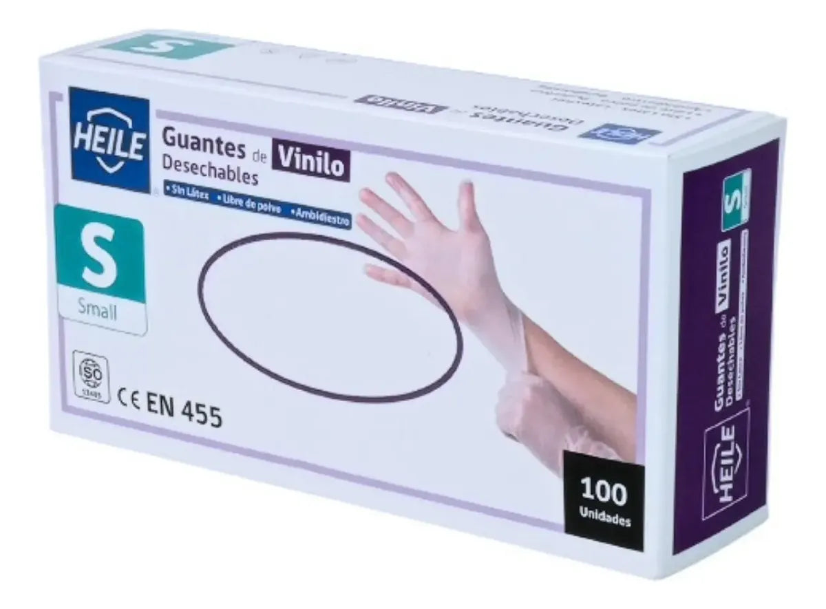 Guantes vinilo Talla S