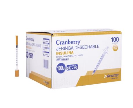 JERINGA CRA. INSULINA 100UI 29 x 1/2 CAJA x 100