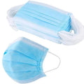 Caja de Mascarilla 3 pliegues celeste con elasticos 50 unidades
