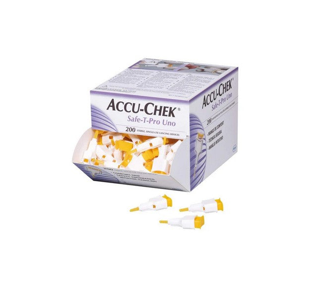 Lancetas Accu-Chek Safe-T-Pro uno 200 unidades