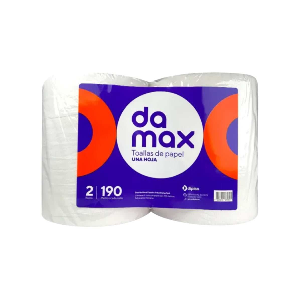 Toalla de Papel Pack 2 Rollos De 190 mts