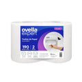 Toalla papel Ovella hoja simple 190 metros 2 rollos