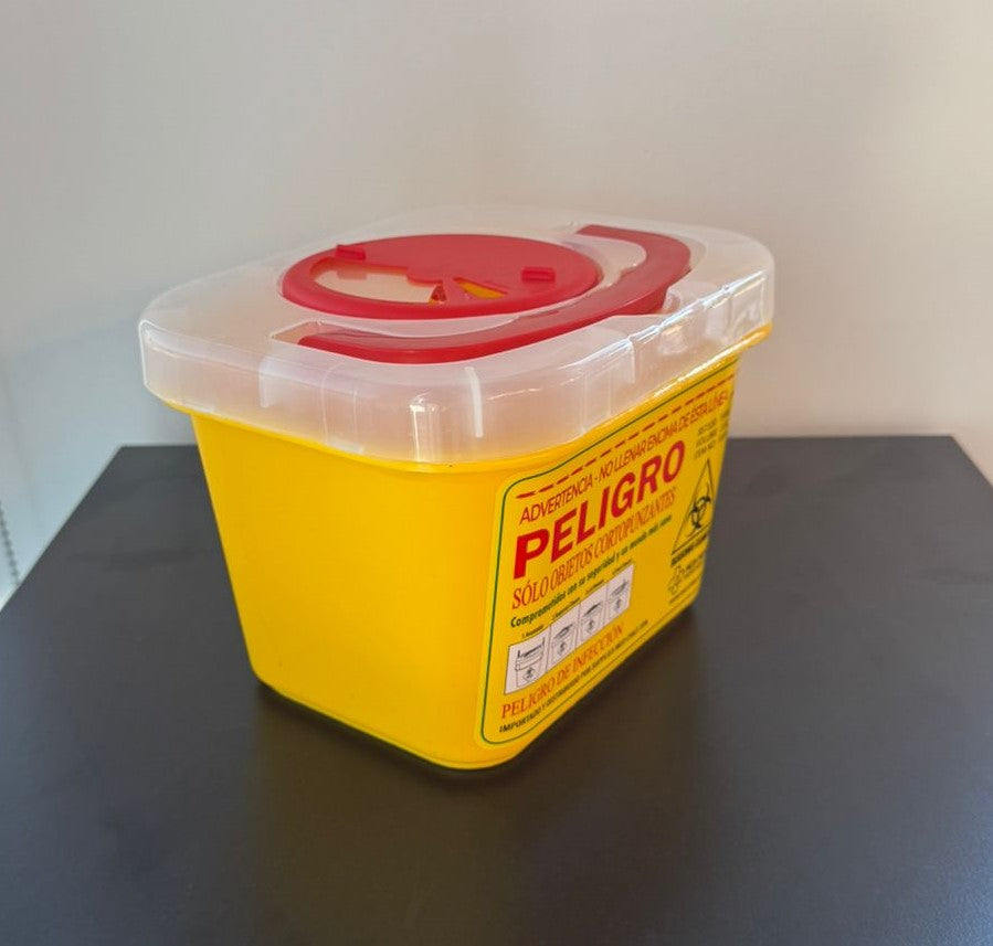 Contenedor Amarillo Cortopunzante 3 litros