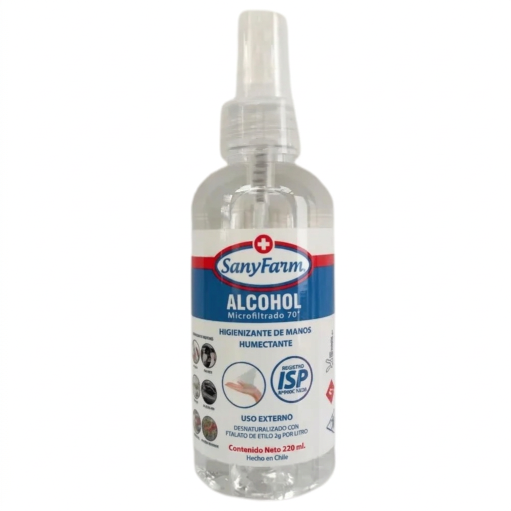 Alcohol en Spray 70% 220ml