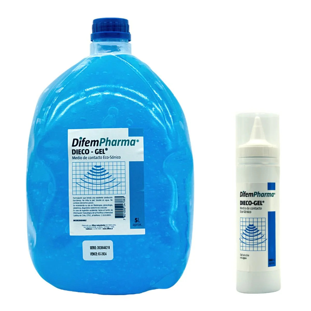 Gel conductor ultrasonido azul 5 litros