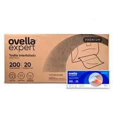 Toalla interfoliada Ovella doble hoja 20 paquetes x 200 unidades