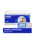 Toalla interfoliada Ovella doble hoja 20 paquetes x 200 unidades