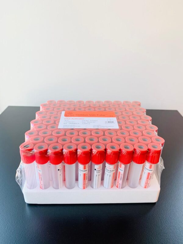 Tubo al vacio, Tapa Roja (Clot Activador) 4 ML (13X75MM) X 100 unidades - Imagen 3